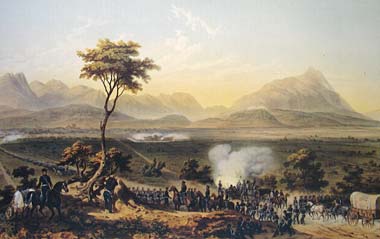 La batalla de Monterrey por Carl Nebel