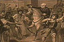 Miguel Hidalgo encendido a caballo 